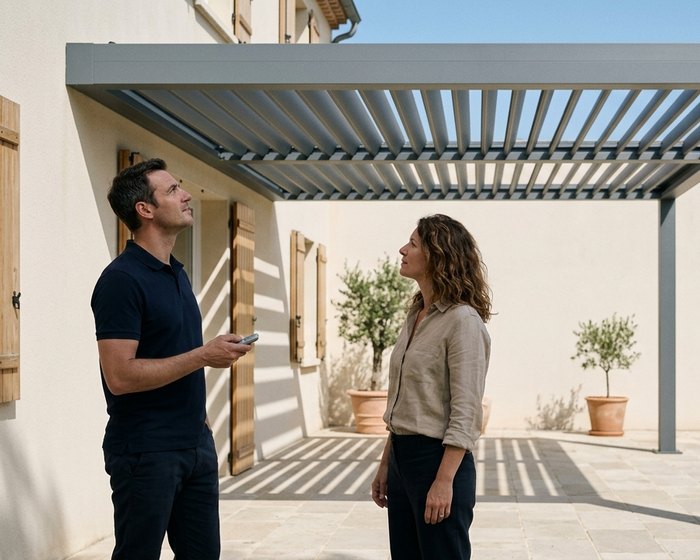 Conseil client autour d'un projet de véranda