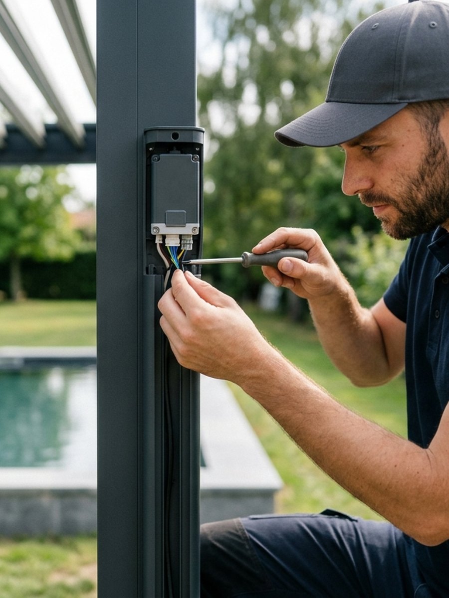 Installation d'une véranda par un installateur