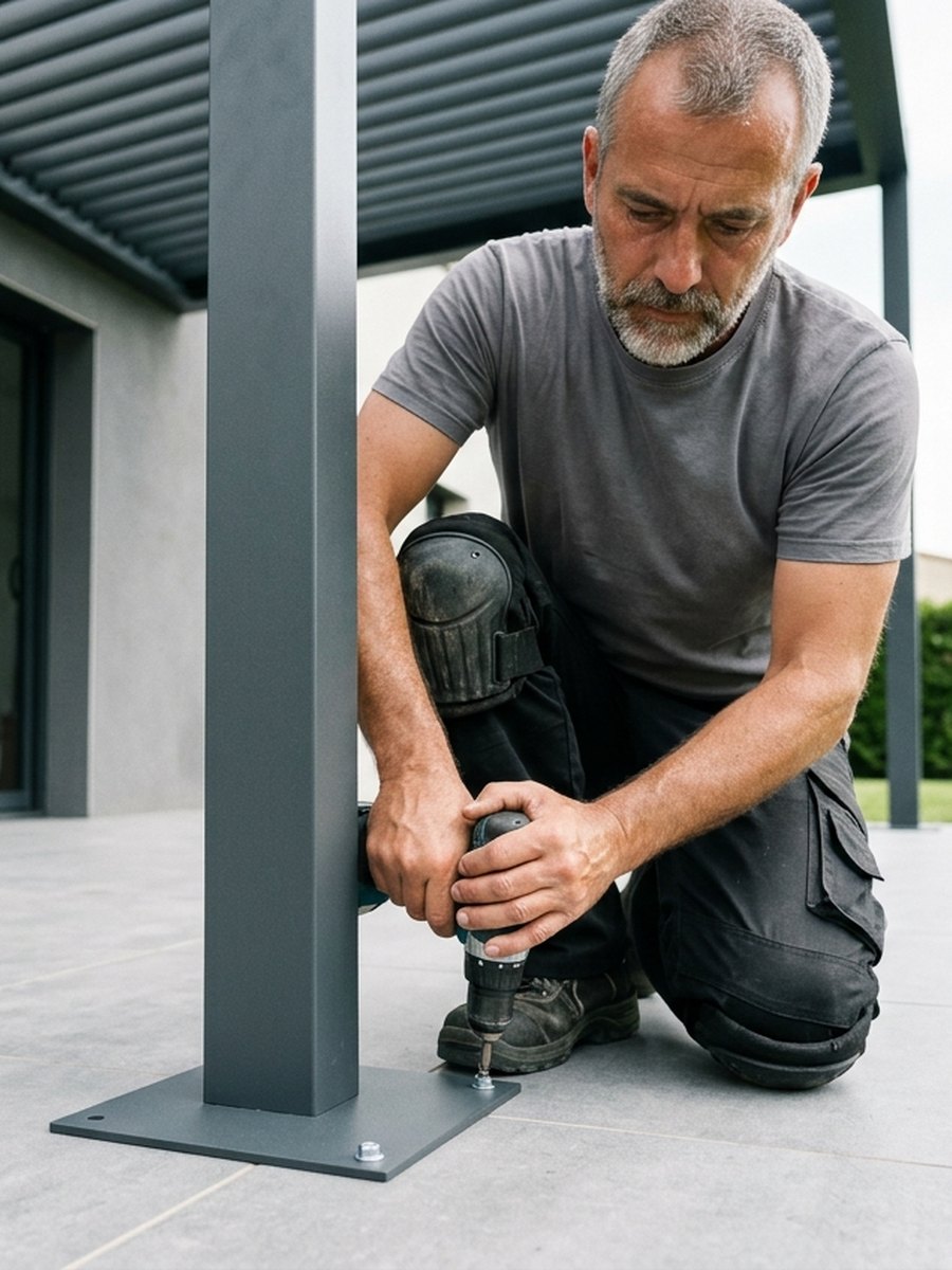 Installation d'une véranda par un installateur