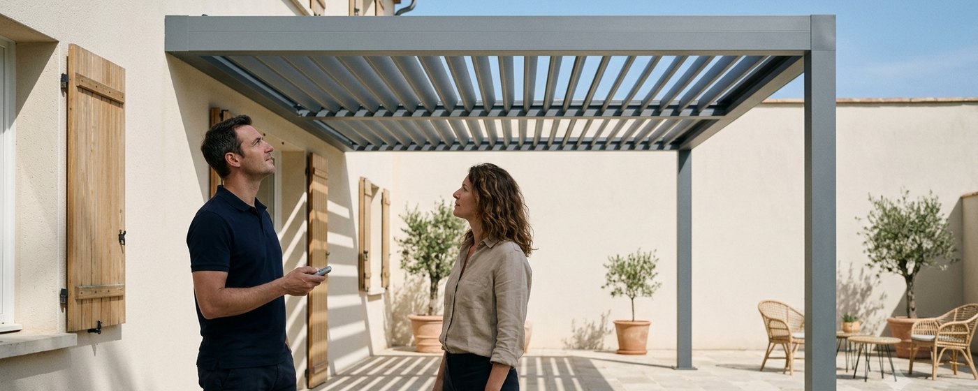 Pièce de vie aménagée dans une véranda vitrée